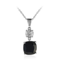 Collana in argento con Spinello Nero