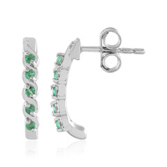 Orecchini in argento con Smeraldo Zambia