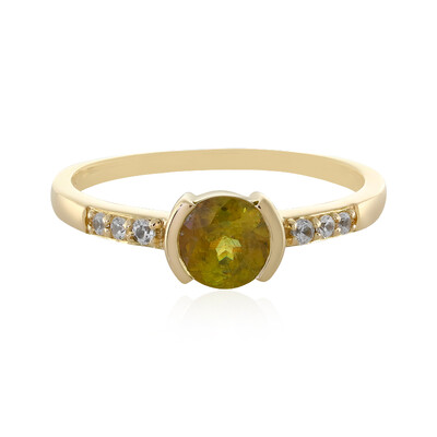 Anello in oro con Sfene