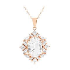 Collana in argento con Topazio Bianco