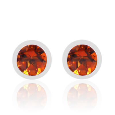 Orecchini in argento con Citrino Madeira (MONOSONO COLLECTION)