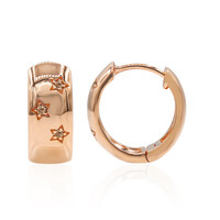 Orecchini in oro con Diamante Rose de France SI1 di Argyle