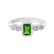 Anello in argento con Diopside Russo