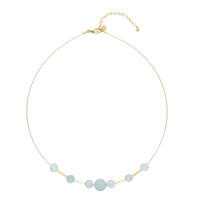 Collana in argento con Acquamarina Brasiliana