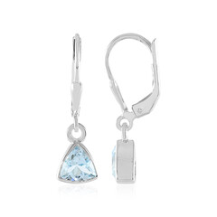 Orecchini in argento con Topazio Blu Cielo