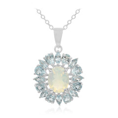 Collana in argento con Opale di Welo