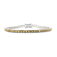 Bracciale in argento con Citrino