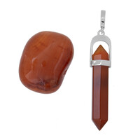 Accessorio in argento con Corniola