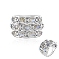 Anello in argento con Labradorite Blu Maniry (KM by Juwelo)