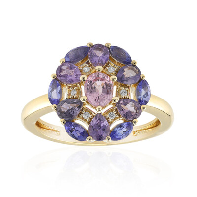 Anello in oro con Zaffiro Ceylon Rosa (Adela Gold)