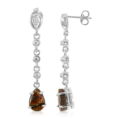 Orecchini in argento con Ammolite