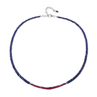 Collana in argento con Rubino Mozambico