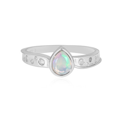 Anello in argento con Opale di Welo