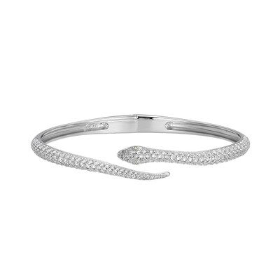 Bracciale in argento con Topazio Bianco (Adela Silber)