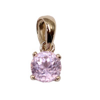 Ciondolo in oro con Kunzite