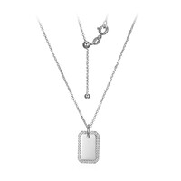 Collana in argento con Topazio Bianco