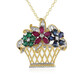 Collana in argento con Zaffiro Blu (Gems en Vogue)