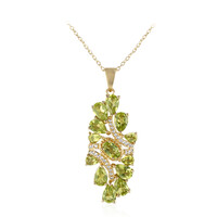 Collana in argento con Peridoto della Birmania