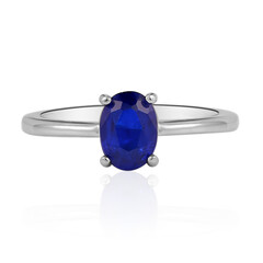 Anello in argento con Spinello Blu Royal