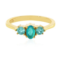 Anello in argento con Opale Blu dell'Etiopia