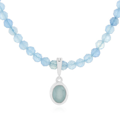 Collana in argento con Acquamarina