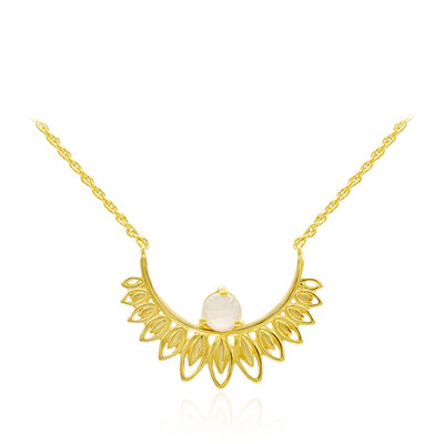 Collana in argento con Quarzo Rosa
