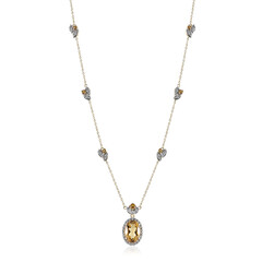 Collana in argento con Citrino