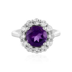 Anello in argento con Ametista Siberiana