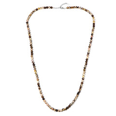 Collana in argento con Diaspro Zebrato Rosso