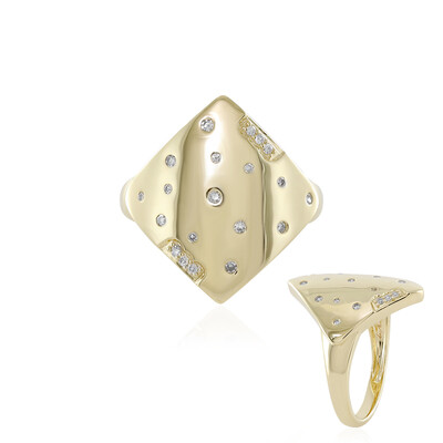 Anello in oro con Diamante SI2 (H) (de Melo)