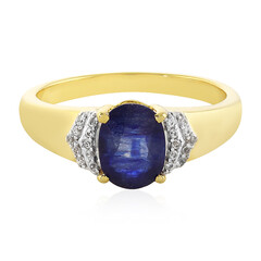 Anello in argento con Zaffiro Blu del Madagascar