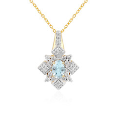 Collana in argento con Acquamarina