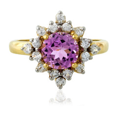 Anello in oro con Kunzite