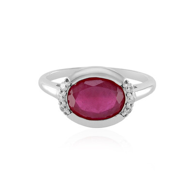 Anello in argento con Rubino del Madagascar