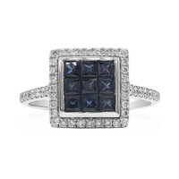 Anello in oro con Zaffiro Blu (Estée Collection)
