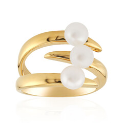 Anello in argento con Perla d'Acqua Dolce Bianca (TPC)