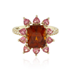 Anello in oro con Granato Essonite (Adela Gold)