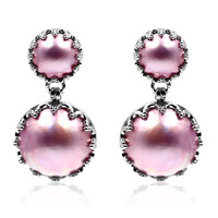 Orecchini in argento con Perla Mabe (Dallas Prince Designs)