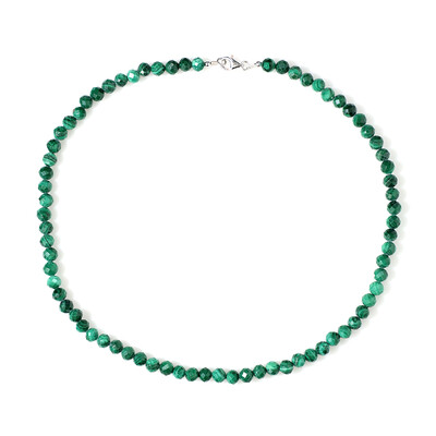 Collana in argento con Malachite