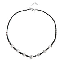 Collana in argento con Quarzo Bianco