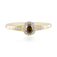 Anello in oro con Diamante Cioccolato SI2 (de Melo)