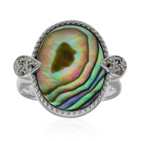 Anello in argento con Conchiglia Abalone (Annette classic)
