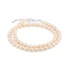 Bracciale in argento con Perla d'Acqua Dolce Pesca (TPC)