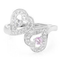 Anello in argento con Zaffiro Rosa