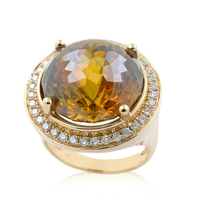 Anello in oro con Sfalerite (AMAYANI)