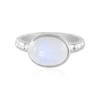 Anello in argento con Pietra di Luna Arcobaleno