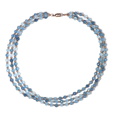 Collana in argento con Acquamarina (Riya)