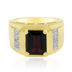 Anello in argento con Granato