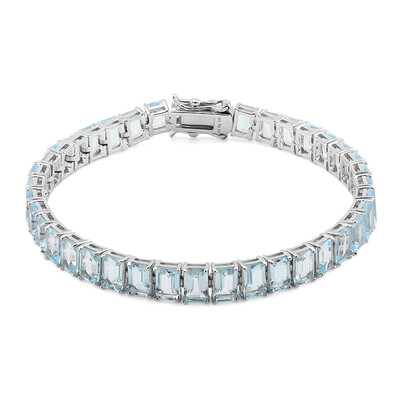 Bracciale in argento con Topazio Blu Cielo