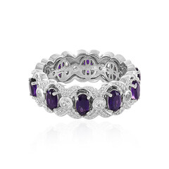Anello in argento con Ametista Zambiana (Dallas Prince Designs)